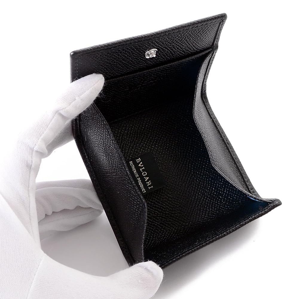 ⭐️ 新型 美品 ブルガリ ブルガリ ロゴ コインケース ブラック 鑑定済 2025年最新】BVLGARI カラー：ブラック系 コインケース・小銭